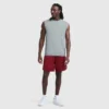 Sport-Muscle-T-Shirt mit Rundhalsausschnitt, Script Logo
