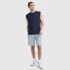 Sport-Muscle-T-Shirt mit Rundhalsausschnitt, Script Logo