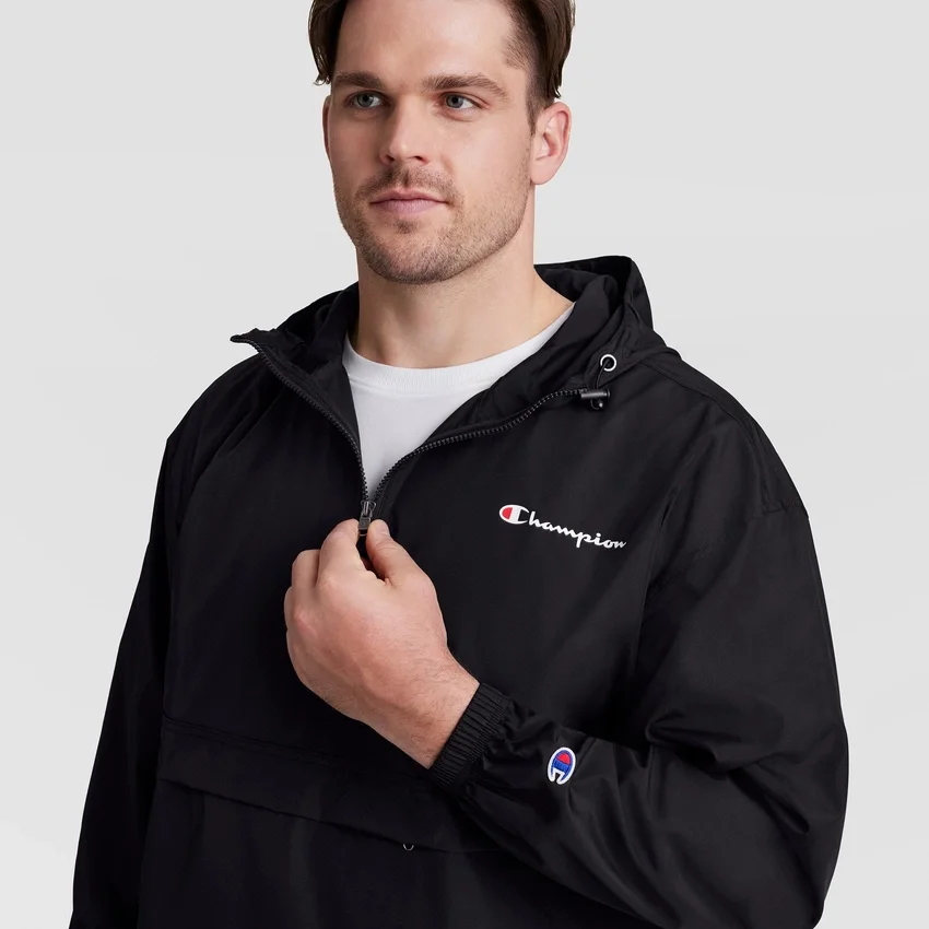 Stadium Packable Jacke, Script Logo – Big & Tall