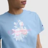 T-Shirt mit «Blurred Roses»-Grafik und C Logo