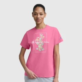 T-Shirt mit «Painted Bouquet»-Grafik, C Logo