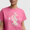 T-Shirt mit «Painted Bouquet»-Grafik, C Logo