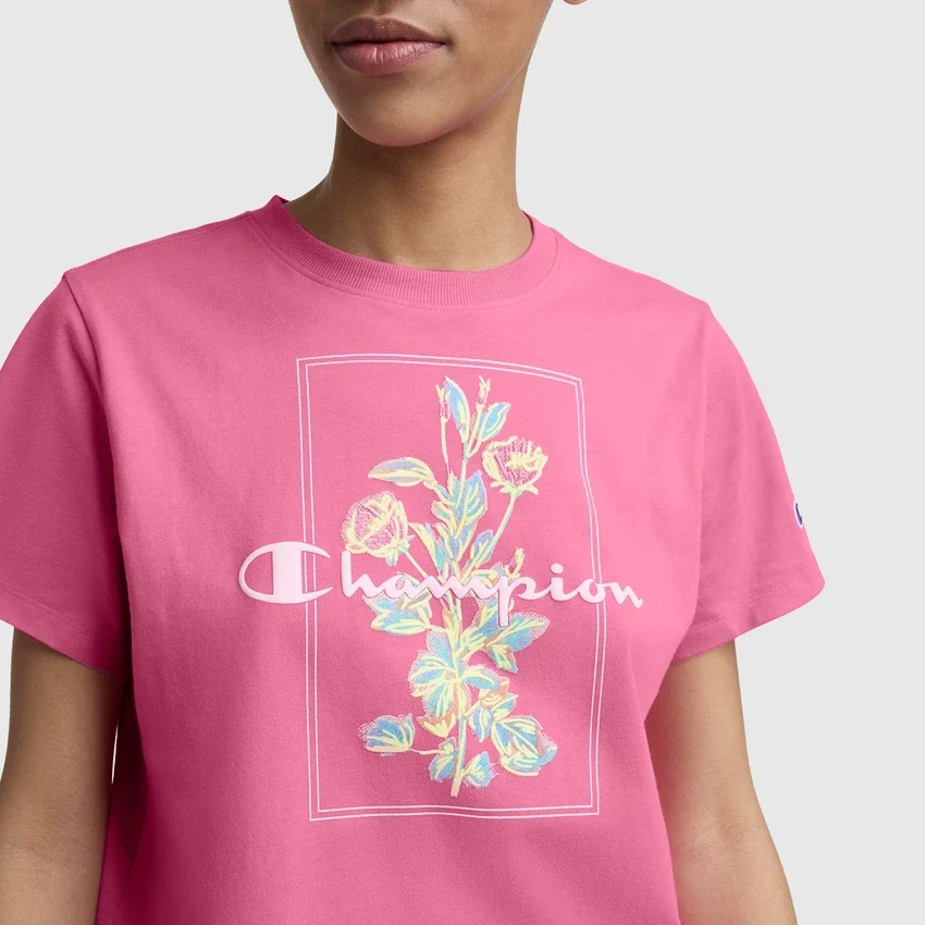 T-Shirt mit «Painted Bouquet»-Grafik, C Logo