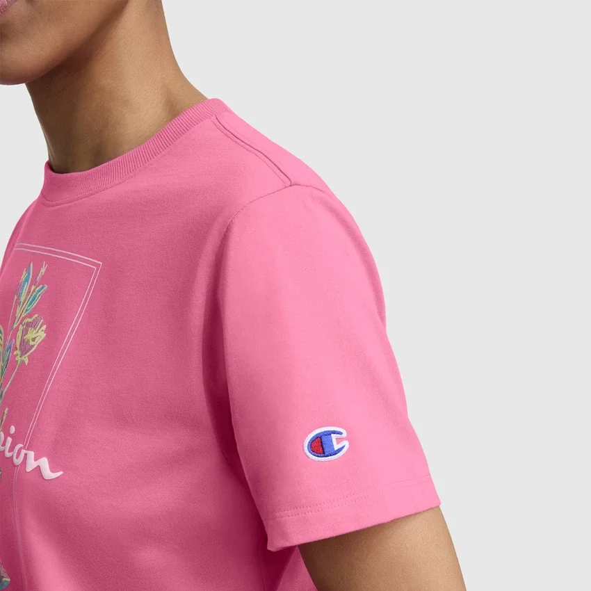 T-Shirt mit «Painted Bouquet»-Grafik, C Logo